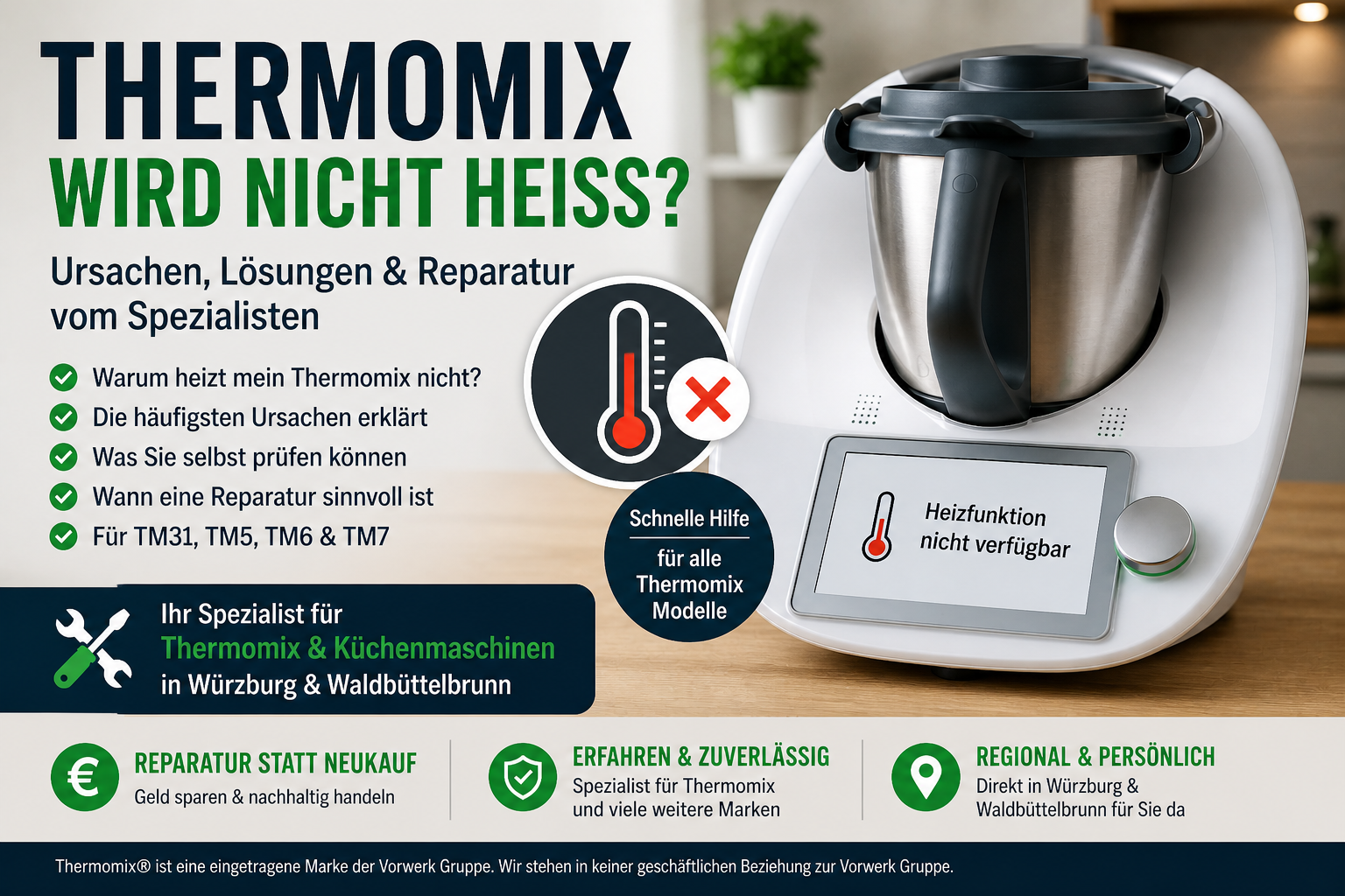 Thermomix wird nicht heiß