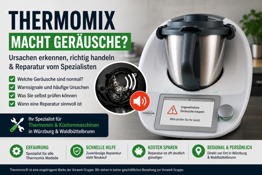 Thermomix macht Geräusche – Ursachen, Warnsignale und wann eine Reparatur notwendig ist